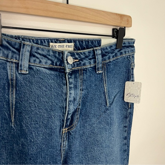 NWT We The Free Coco Mid Rise Slim Denim Jeans Women's Size 28 Boho - Picture 4 of 9
